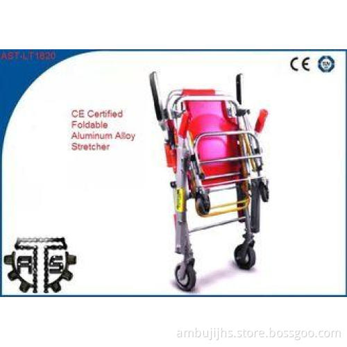 Aluminum Folding Evacuation Stair Stretcher , Patient Trans